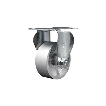 Service Caster 3 Inch Semi Steel Cast Iron Wheel Rigid Top Plate Caster SCC-20R314-SSS-TP2