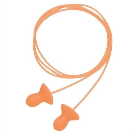 Howard Leight Reusable Vinyl Contoured Bell Shape, Orange, 100 PK QD30