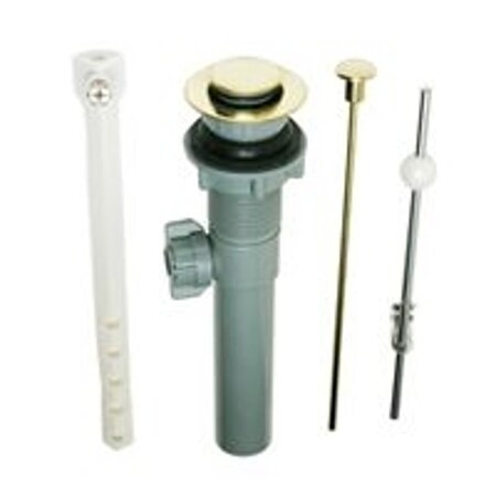 Plumb Pak Lavatory Pop-Up Assembly, 1-1/4 in Connection, Plastic, Polished Brass PP820-70PB
