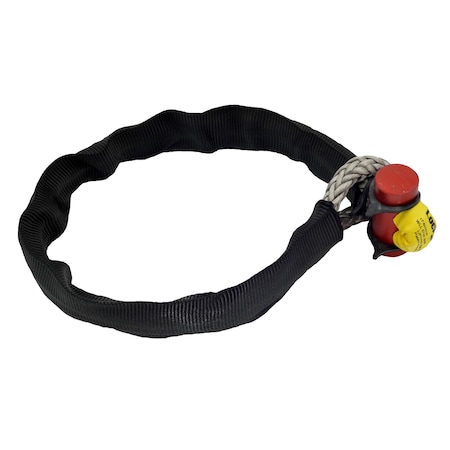 Lockjaw Synthetic Shackle, Lifting Rated, 6,720 lbs WLL, 6in Working Dia. w/ Kevlar Sleeve 17-037510K
