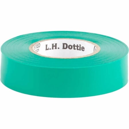 Dottie L.H. Dottie 3/4'' x 60' Green Electrical Tape, 10PK 360GRN