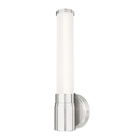 Z-Lite Warwick 1 Light Wall Sconce, Brushed Nickel/Opal White, 4.75 In W 1020-1S-BN-LED