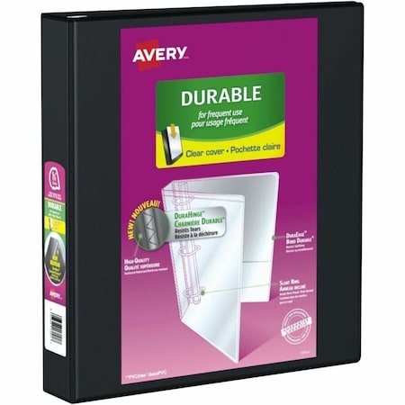Avery Durable Clear View 3 Ring Binders, 1.5 I 17021