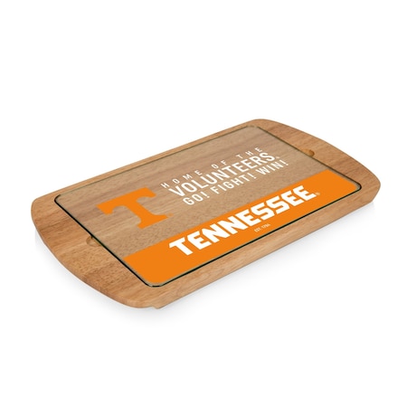 Picnic Time Family Of Brands NCAA Tennessee Volunteers Billboard Glass Top Cheese Board - Charcuterie Boards, Parawood 911-01-505-554-0
