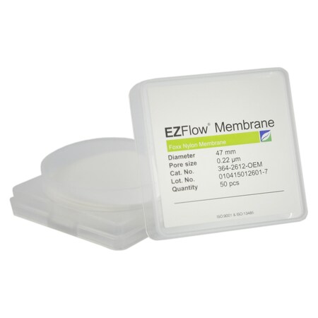 Foxx Life Sciences EZFlow Nylon Hydrophilic Membrane Filters, 0.22 um, 25 mm Diameter Filter Discs, 50PK 364-2212-OEM