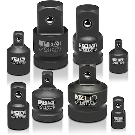 Neiko 8 PC Impact Socket Adapter Set, Standard SAE Size 30223A