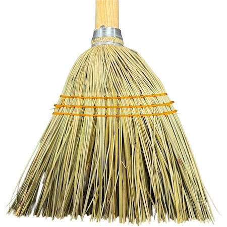 Genuine Joe Lobby Broom - 34 Wooden Handle - Natural, 12PK GJO12501CT
