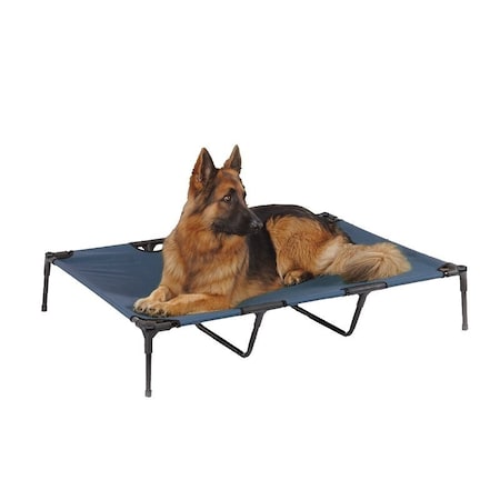 Guardian Gear Pet Cot, 48 in L, 36 in W, Polyester Cover, Blue ZW9023 24 19