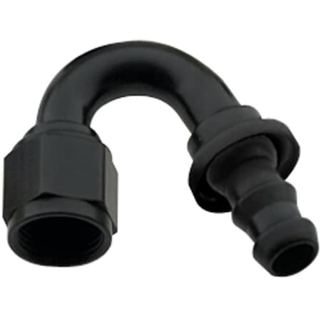 Geared2Golf 215008-BL 150 deg 8000 Series Push-Lock -08 AN Race Hose End, Black GE3642340