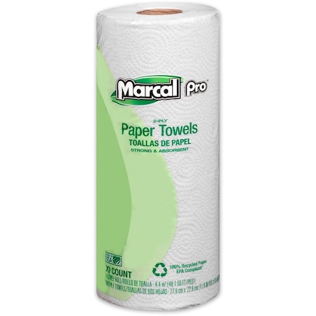Soundview Paper Marcal, 100% Premium Recycled Perforated Towels, 11 X 9, White, 15PK 610