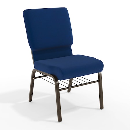 Flash Furniture Fabric Church Chair, Blue XU-CH-60096-NVY-BAS-GG