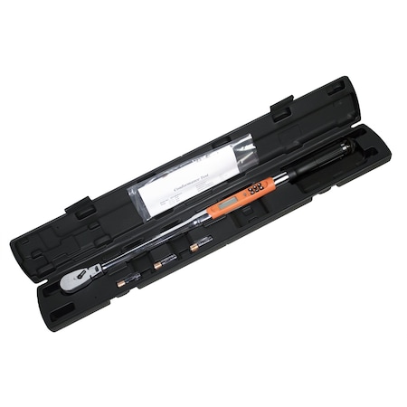 K-Tool International Torque Wrench Electronic 1/2 Inch Drive 250 Foot/Pounds ETTP-STST-250