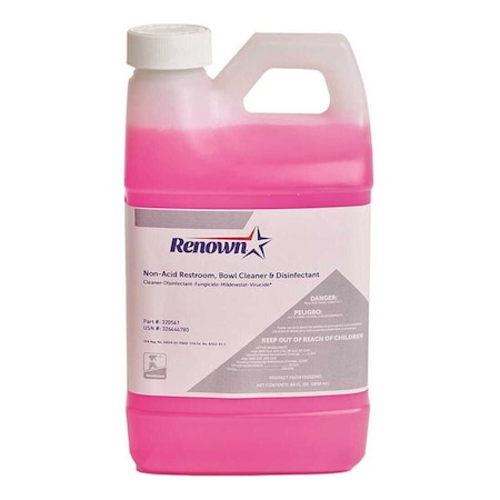 Renown Non-Acid Restroom and Bowl Cleaner and Disinfectant 64 oz., 4PK REN010
