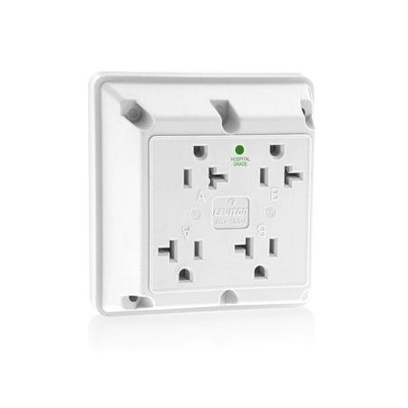 Leviton Four-In-One Receptacles 20 Amp, 125 Volt 21254-HW
