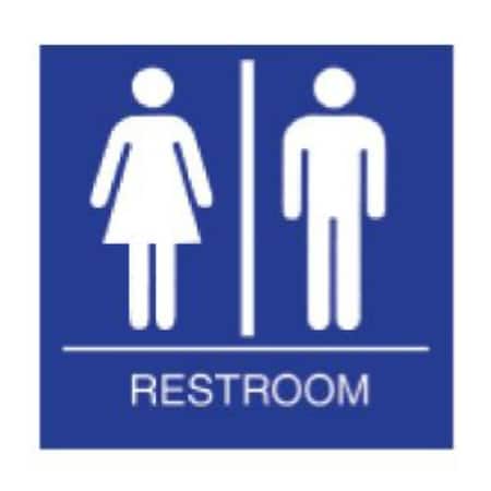 Trans Atlantic Co. ADA Family Restroom Sign with Blue coloring GH-S442-BLUE