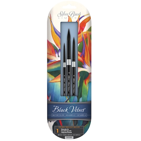 Silver Brush Susan Louise Moyer Basic Brush Set, 3-Piece Set SLM 3099