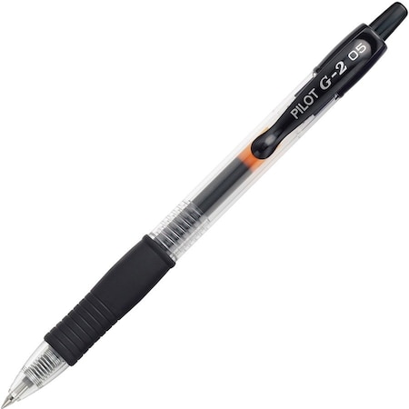 Pilot Pen, Gel, G2, Extra Fine, Bk, PK12 31002