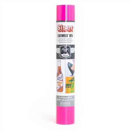 Siser Easyweed HTV Heat Transfer Vinyl, 36in., Fluorescent Pink MIEW1183619