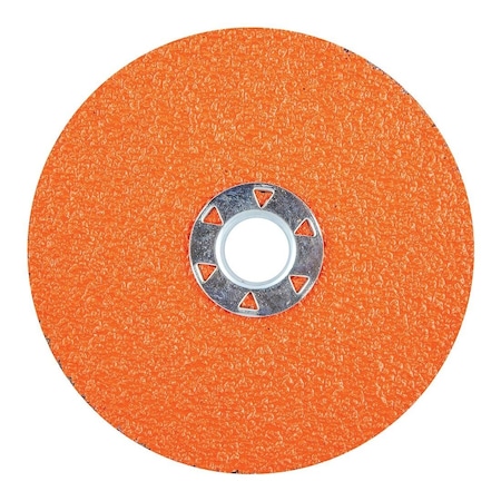 Norton Co Fiber Disc: 5 in Disc Dia, 36 Grit, Ceramic Alumina 78072743404