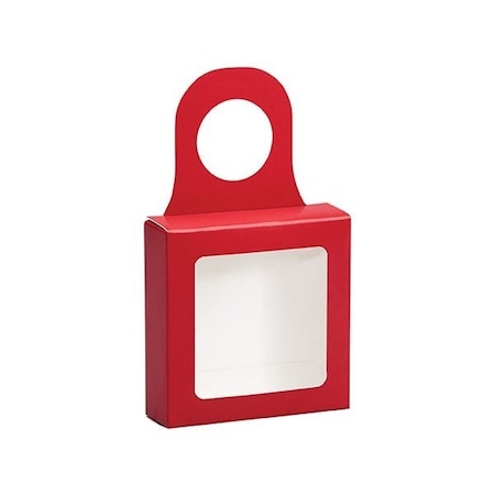 Nashville Wraps Red Bottle Hanger Favor Box, 3.625x1.125x3.625, 6PK 2004