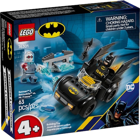 Lego Super Heroes Batman & Batmobile vs Mr. Freeze Building Set Multi 63 pc 76301