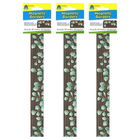 Teacher Created Resources Eucalyptus Magnetic Border, 24 Feet Per Pack, 3PK TCR77482