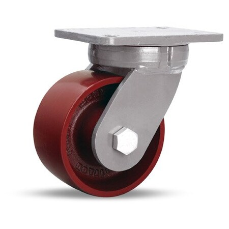 Hamilton Super Endurance Swivel Caster, 6" x 3" Metal Wheel, 3/4" Sealed Precision Ball Bearing S-SEC-63MB
