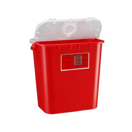 Bemis Biohazard Container, Large, 8 Gallon, Red 108032
