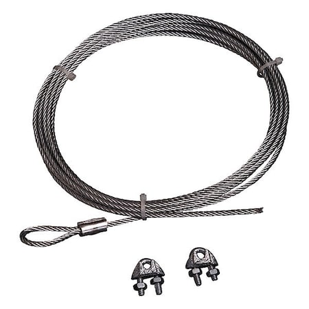 Jan Fan SafetyCable, Black, StainlessSteel, 30inL JF-SCK