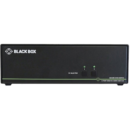 Black Box BLACK BOX Secure Niap 3.0 Kvm Switch - Dual-Head, Hdmi, Cac, 4K, 2-Port SS2P-DH-HDMI-UCAC