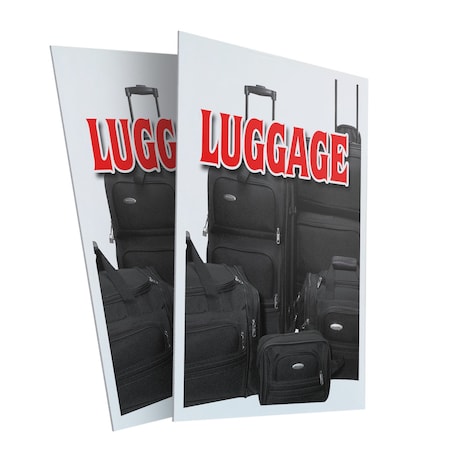 Signmission Luggage, Plastic Signs Only 24 Inch x 36 Inch, Corrugated Plastic, 2PK CSB-2436-2PACK-Luggage
