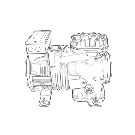 Copeland 230v3ph 35,200btu R-22 HermCom ERFA-031E-TAC-800