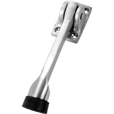 Heat Wave 1467-626 5 in. Brushed Chrome Kick Down Door Stop - Brushed Chrome - 5 in. HE2950593