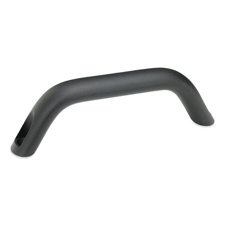 J.W. Winco Pull Handle, Black, Aluminum, 3 27/32 in L 565.3-20-120-B-SW