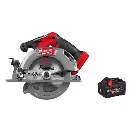 Milwaukee Tool Circular Saw Kit, 6.5 in Dia, 6000 RPM 2833-20, 48-11-1881