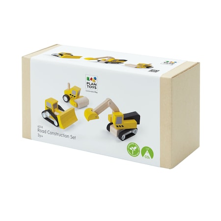 Plantoys Wooden Road Construction Playset 6014