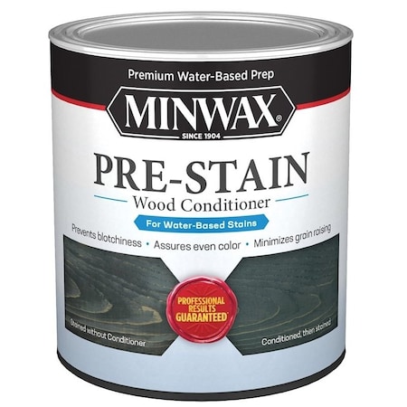 Minwax Pre-Stain Wood Conditioner, Clear, Liquid, 1 qt, Can 61851