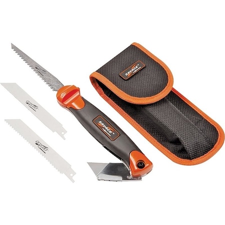 Swanson SAVAGE Series Utility Jab Saw, 6.02 in L Blade, Comfort-Grip Handle SVK666