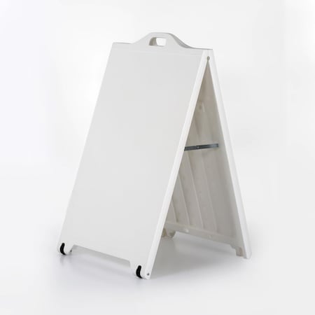 M&T Displays 24''x36'' SignPro Sidewalk Sign for Posters, White, A Board, Double Sided UPSP310024x2000