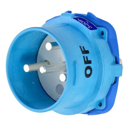 Meltric DS100 INLET POLY BLUE SIZE 5 TYPE 4X 3P+G 100 A 208 VAC 60 Hz NO AUX 33-98163