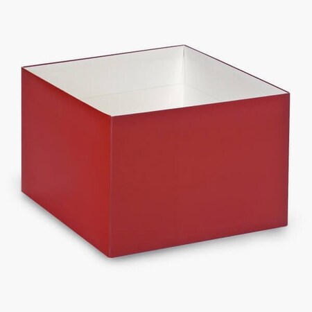 Nashville Wraps Matte Red Box Base, 8x8x5, 25PK GBB08RE