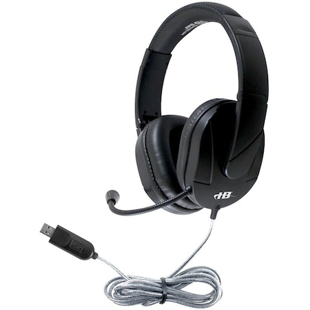 Hamiltonbuhl Hamilton Buhl MACH-2 Deluxe-Sized Multimedia Headset With Steel-Reinforced Gooseneck Mic M2USB