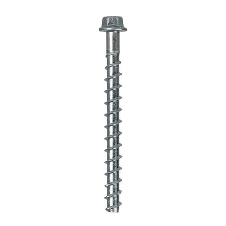 Simpson Strong-Tie Titen HD Heavy-Duty Screw Anchor, 1/4 in Dia, 3-1/2 in L, Carbon Steel, Zinc THDB25312HF1