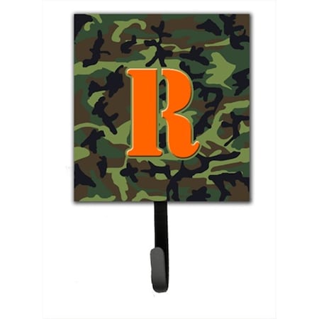 Carolines Treasures Letter R Initial Monogram - Camo Green Leash Holder Or Key Hook CJ1030-RSH4