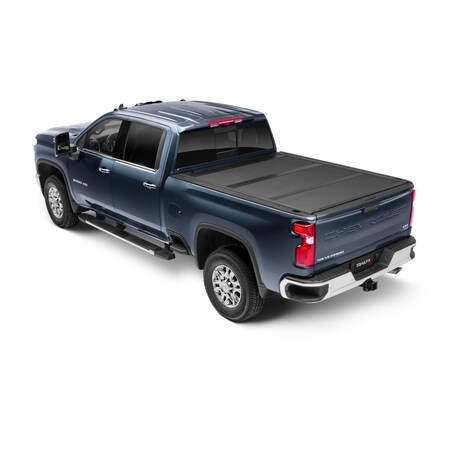 Trailfx TrailFX TFX8007; Tonneau Cover; 3 Folds/ 3 Panels; 3 Riding Positions; Lockable; Gloss Black TFX8007