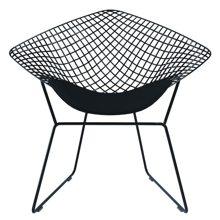 Homeroots 32" Black Lounge Chair 520670