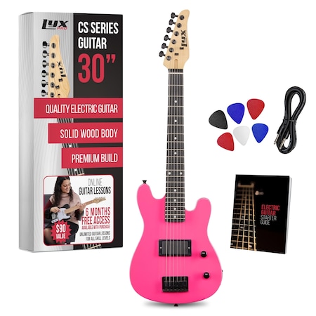 Lyxpro CS 30 in. Electric Guitar Kit for Beginner, Intermediate and Pro Players LYXEGST30PN