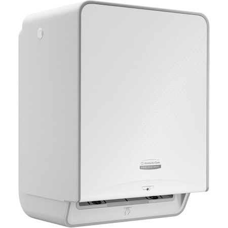 Kimberly-Clark Professional Paper Towel Dispenser, Hardwound, 8 in Paper Towel Width, 1 3/4 in Core DIa, Plastic, White 58710