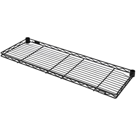 Quantum Storage Systems WIRE CANTILEVER SHELF BLACK EPOXY 12X24 1224RCSBK