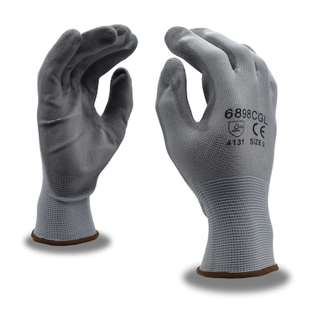 Cor-Touch Gloves, 13 Ga, Black PU Palm Coating, PK12 6898CGL